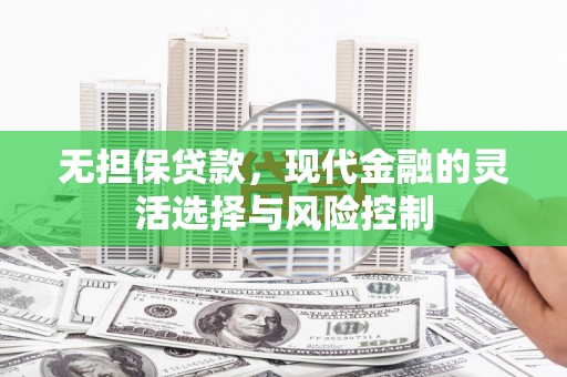 新源无担保贷款，现代金融的灵活选择与风险控制