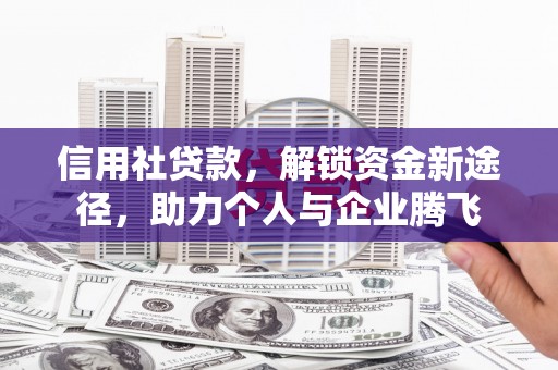 新源信用社贷款，解锁资金新途径，助力个人与企业腾飞