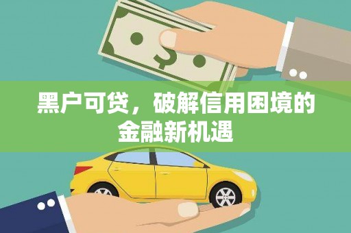 新源黑户可贷，破解信用困境的金融新机遇