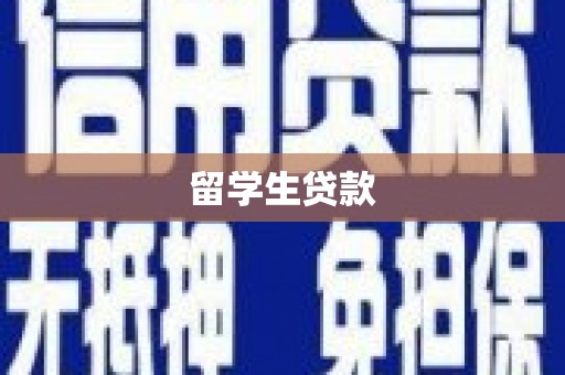 新源留学生贷款